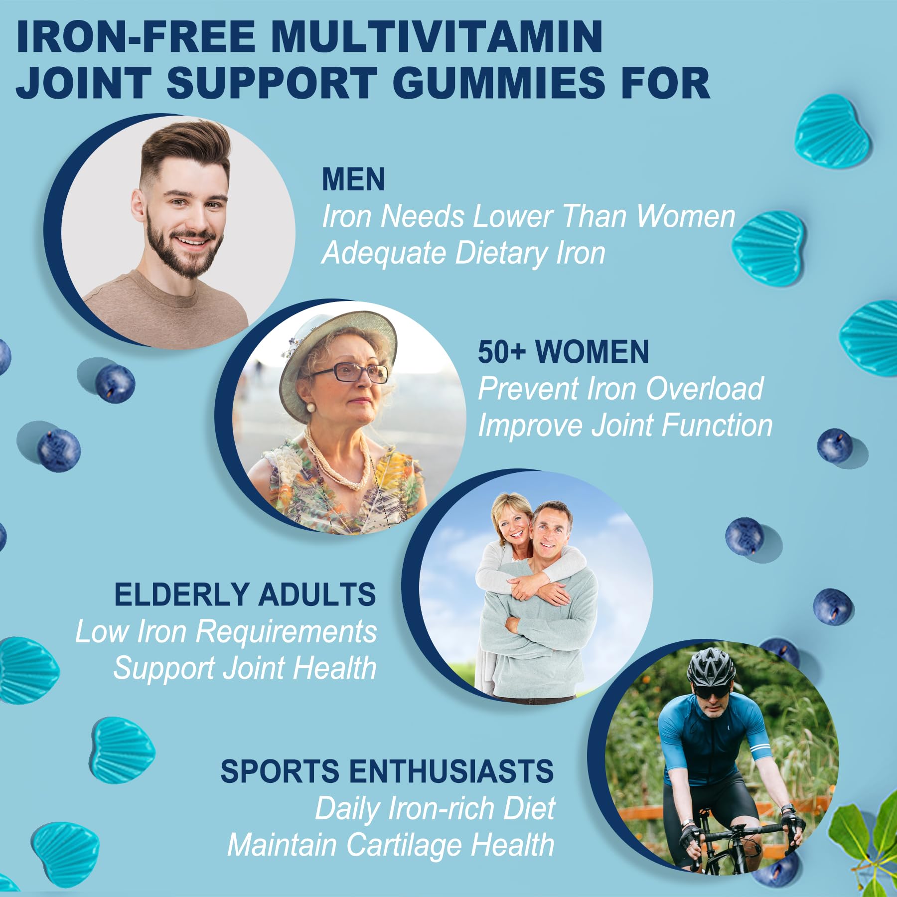Foto 7 pulgar | Gomitas Multivitamínicas Lilicare sin Azúcar para Hombres y Mujeres Mayores de 50 Años - Venta Internacional