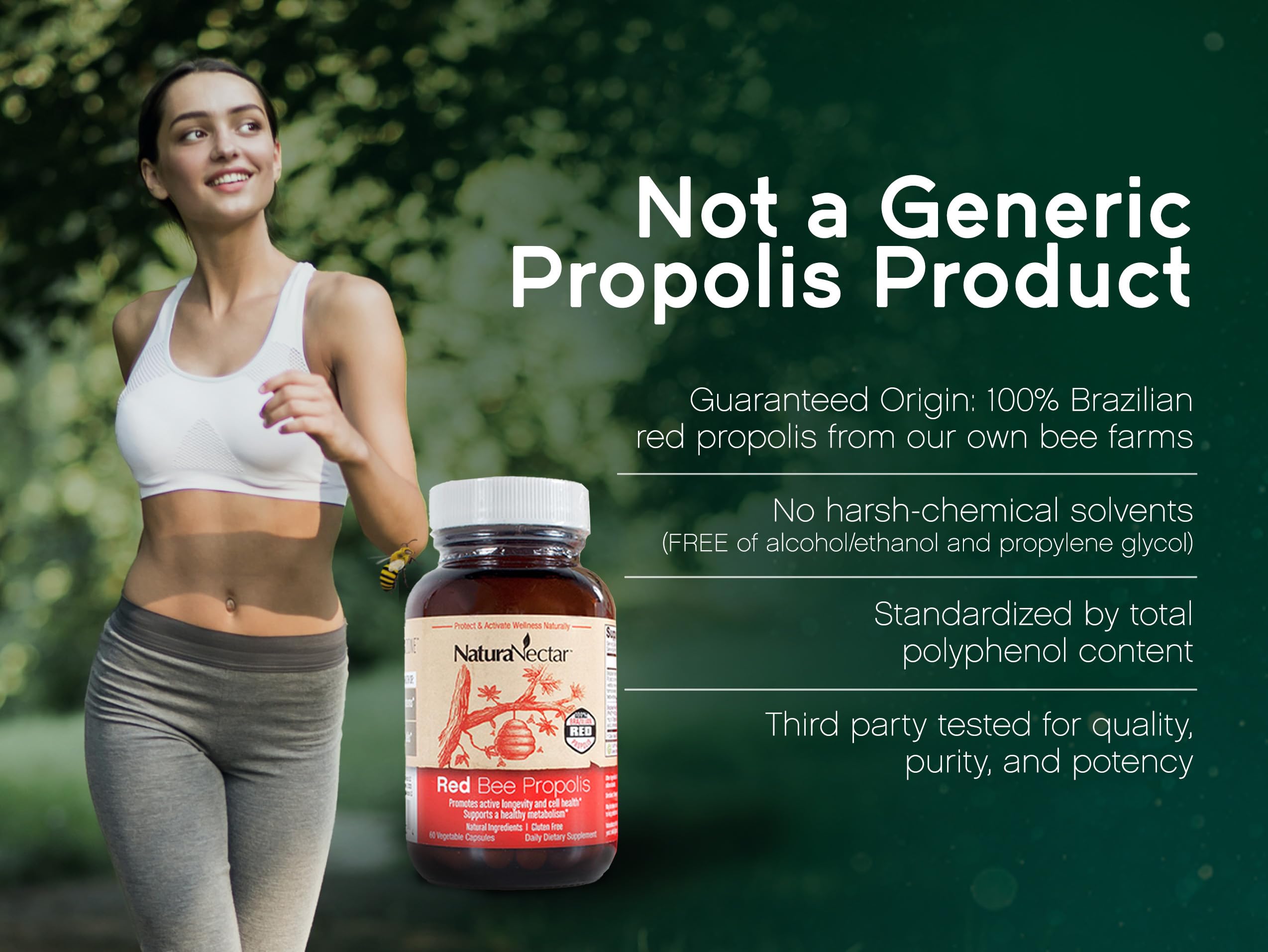 Foto 5 | Suplementos Naturanectar Red Bee Propolis 60 Cápsulas - Venta Internacional