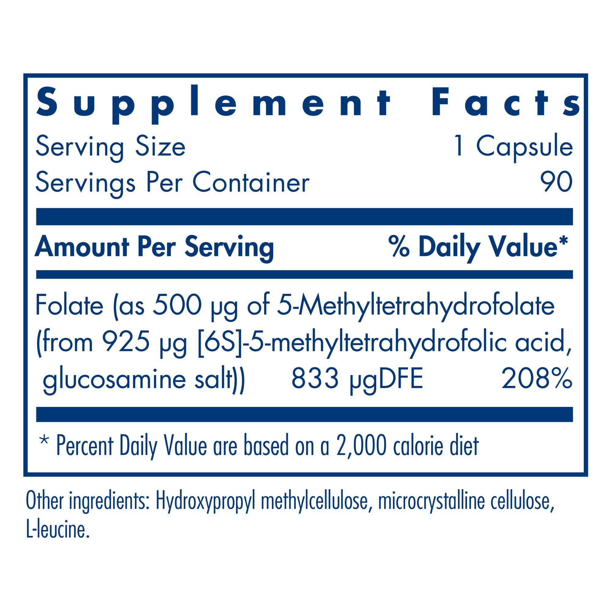 Foto 3 pulgar | Suplemento Folato Quatreactiv Allergy Research Group 90 Cápsulas - Venta Internacional
