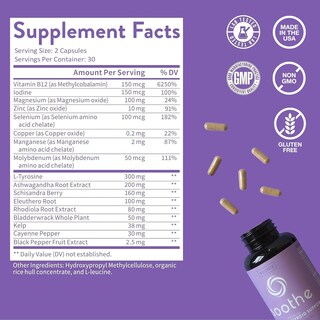 Foto 4 | Suplemento Wellpath Soothe Hormone Balance Thyroid Women 60 Unidades - Venta Internacional