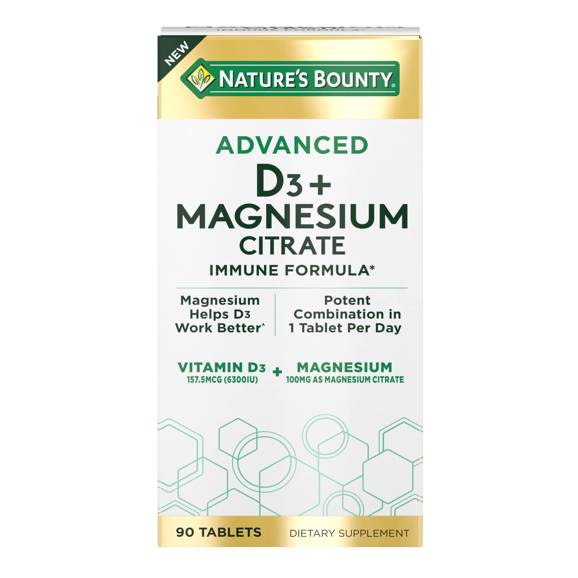 Foto 2 pulgar | Complementa Nature's Bounty Advanced con Vitamina D3 y Magnesio - Venta Internacional