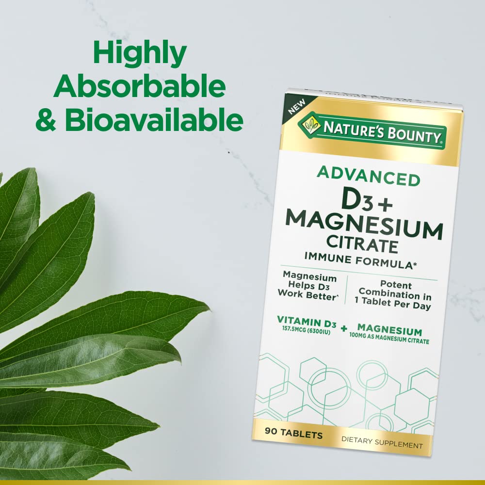 Foto 4 | Complementa Nature's Bounty Advanced con Vitamina D3 y Magnesio - Venta Internacional