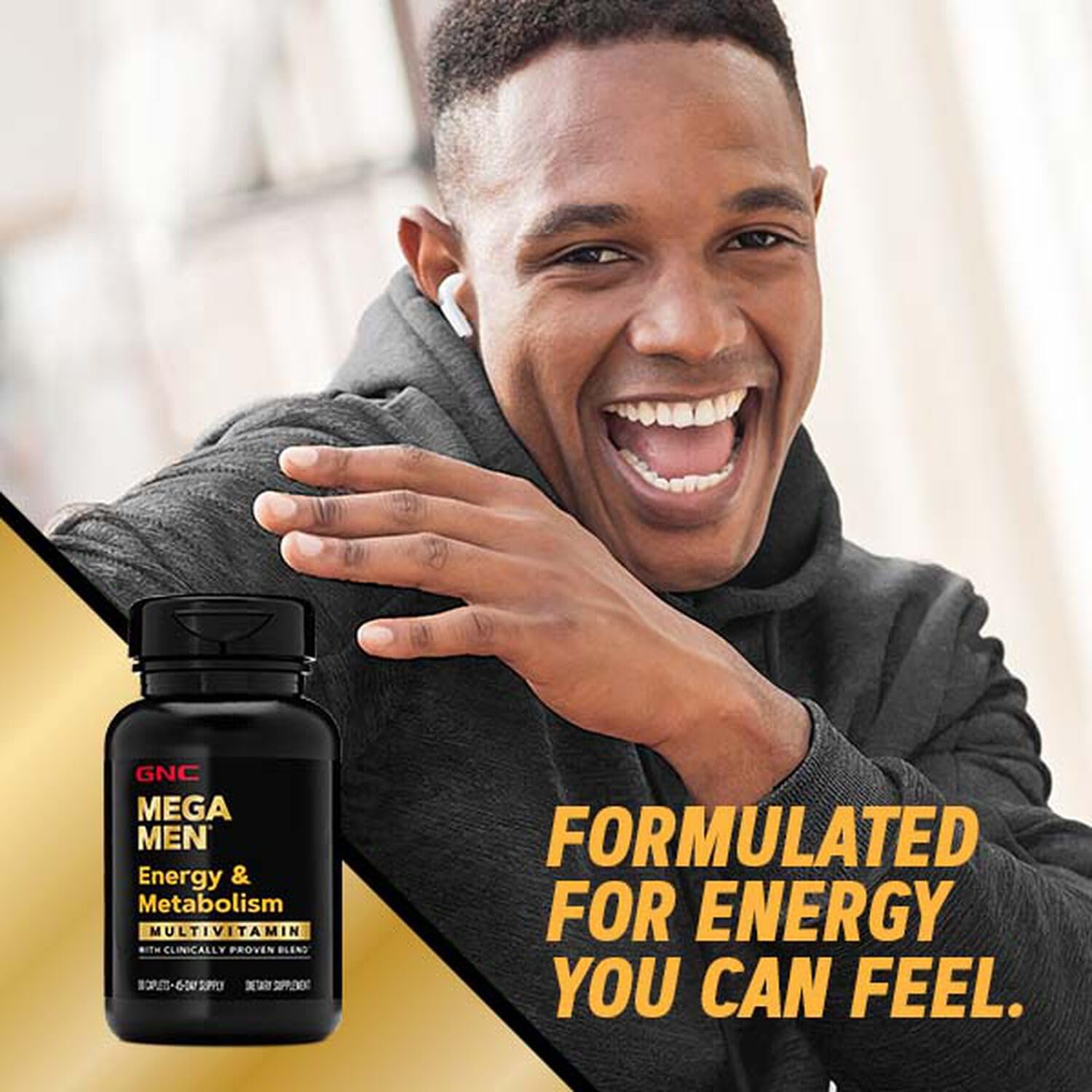 Foto 7 | Multivitamínico GNC Mega Men Energy & Metabolism 180 Comprimidos - Venta Internacional