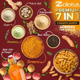 Foto 3 | Suplemento Zolotus Curcumina y Vinagre de Sidra de Manzana - Venta Internacional