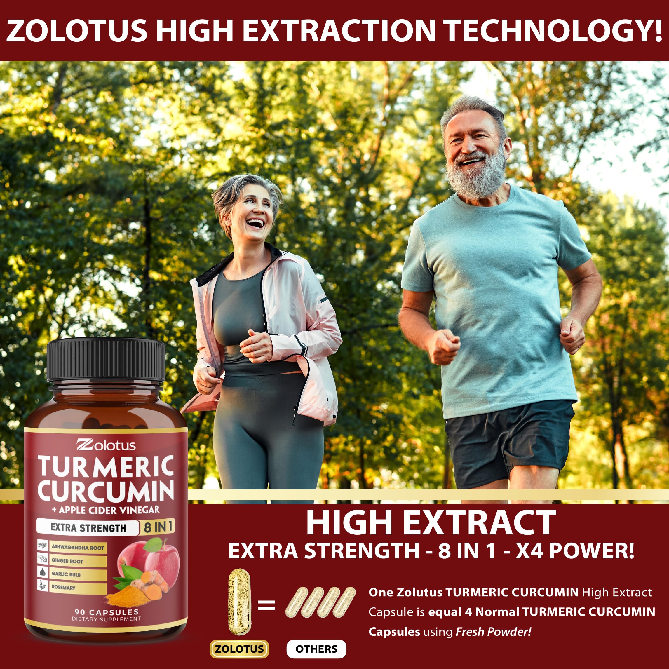 Foto 7 pulgar | Suplemento Zolotus Curcumina y Vinagre de Sidra de Manzana - Venta Internacional