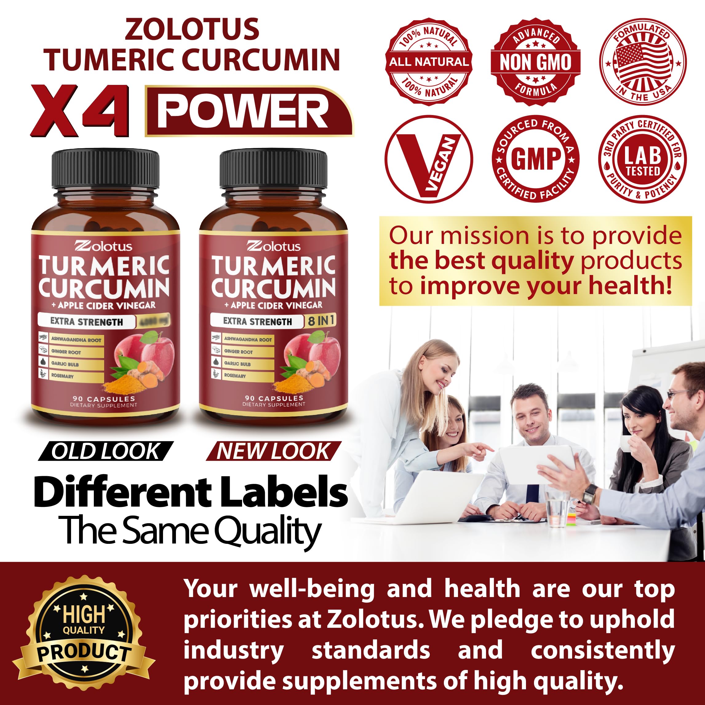 Foto 8 pulgar | Suplemento Zolotus Curcumina y Vinagre de Sidra de Manzana - Venta Internacional