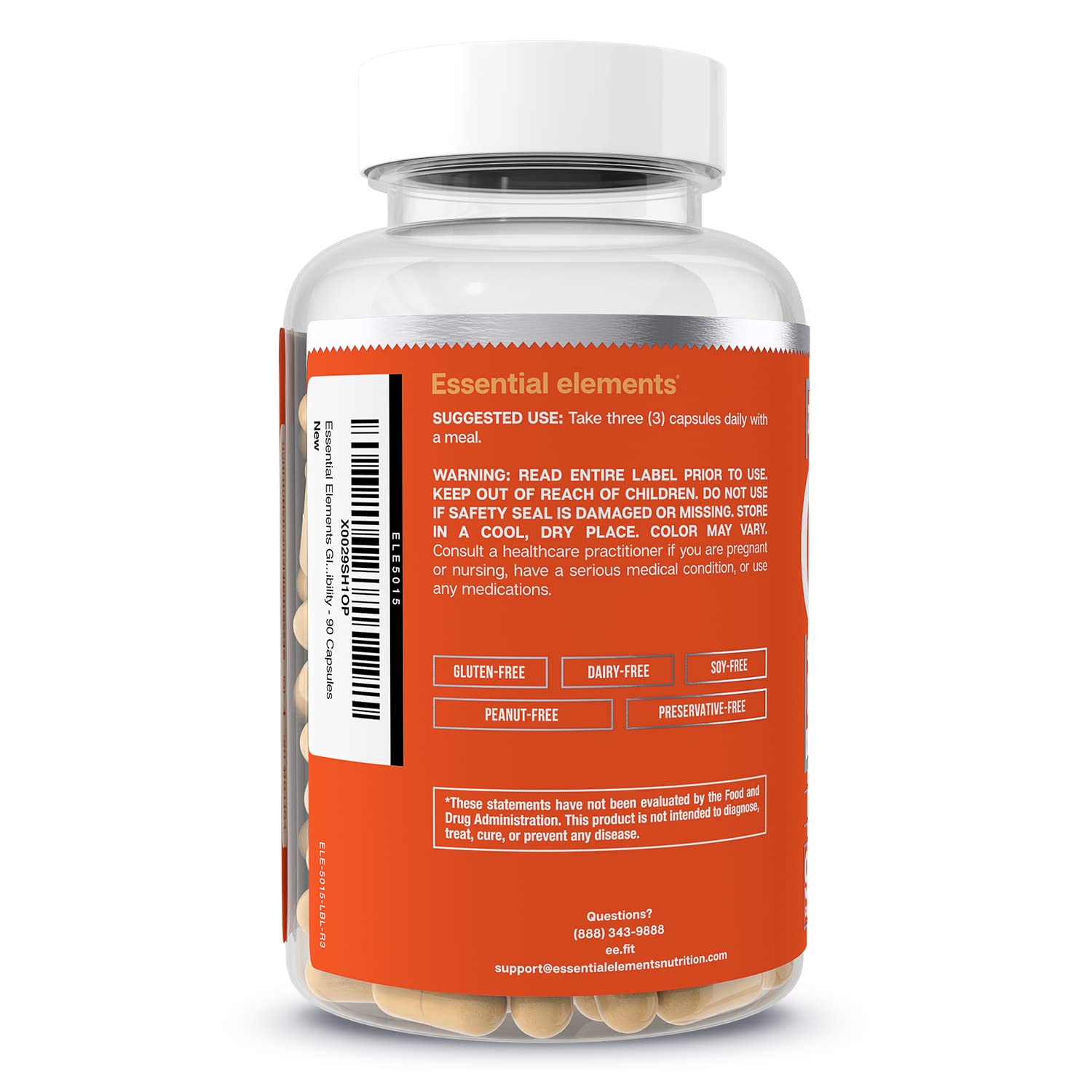 Foto 4 pulgar | Suplemento Essential Elements Glucosamina Y Condroitina 90 Cápsulas - Venta Internacional