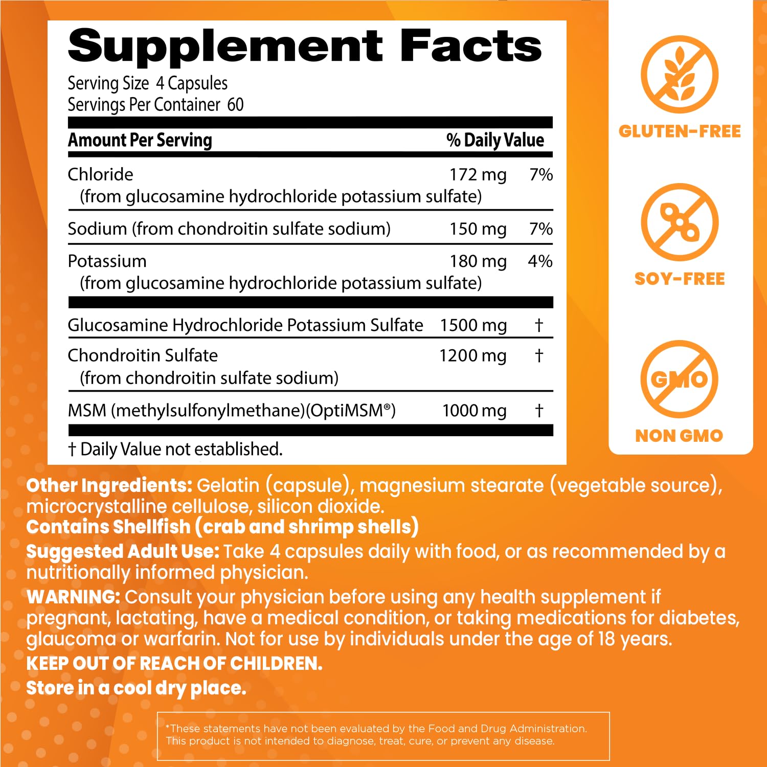 Foto 3 | Supplement Doctor's Best Glucosamina Y Condroitina Msm 240 Cápsulas - Venta Internacional