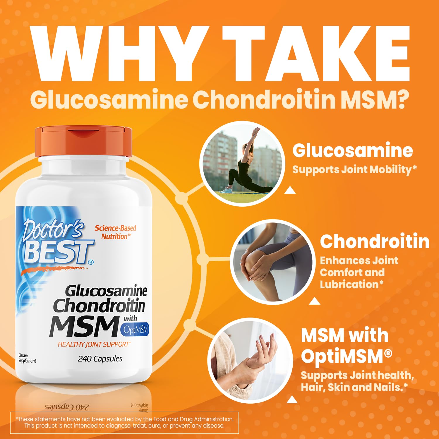 Foto 4 | Supplement Doctor's Best Glucosamina Y Condroitina Msm 240 Cápsulas - Venta Internacional