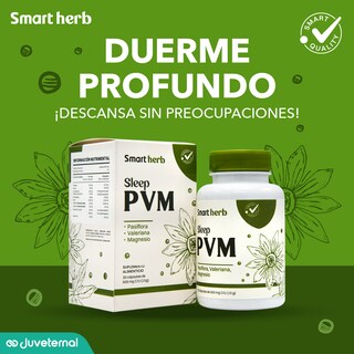 Foto 4 | Smart Herb Paquete Sleep Pvm, Suplemento Alimenticio, 2 Piezas (30 Cápsulas C/u) Con Pasiflora, Valeriana Y Magnesio