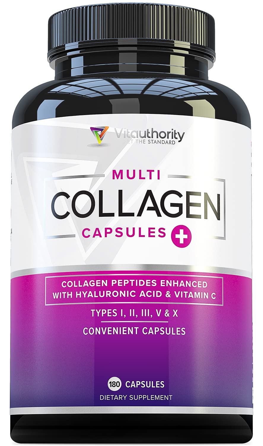 Foto 2 pulgar | Colágeno Vitauthority Multi Type I Ii Iii V 180 Capsulas - Venta Internacional