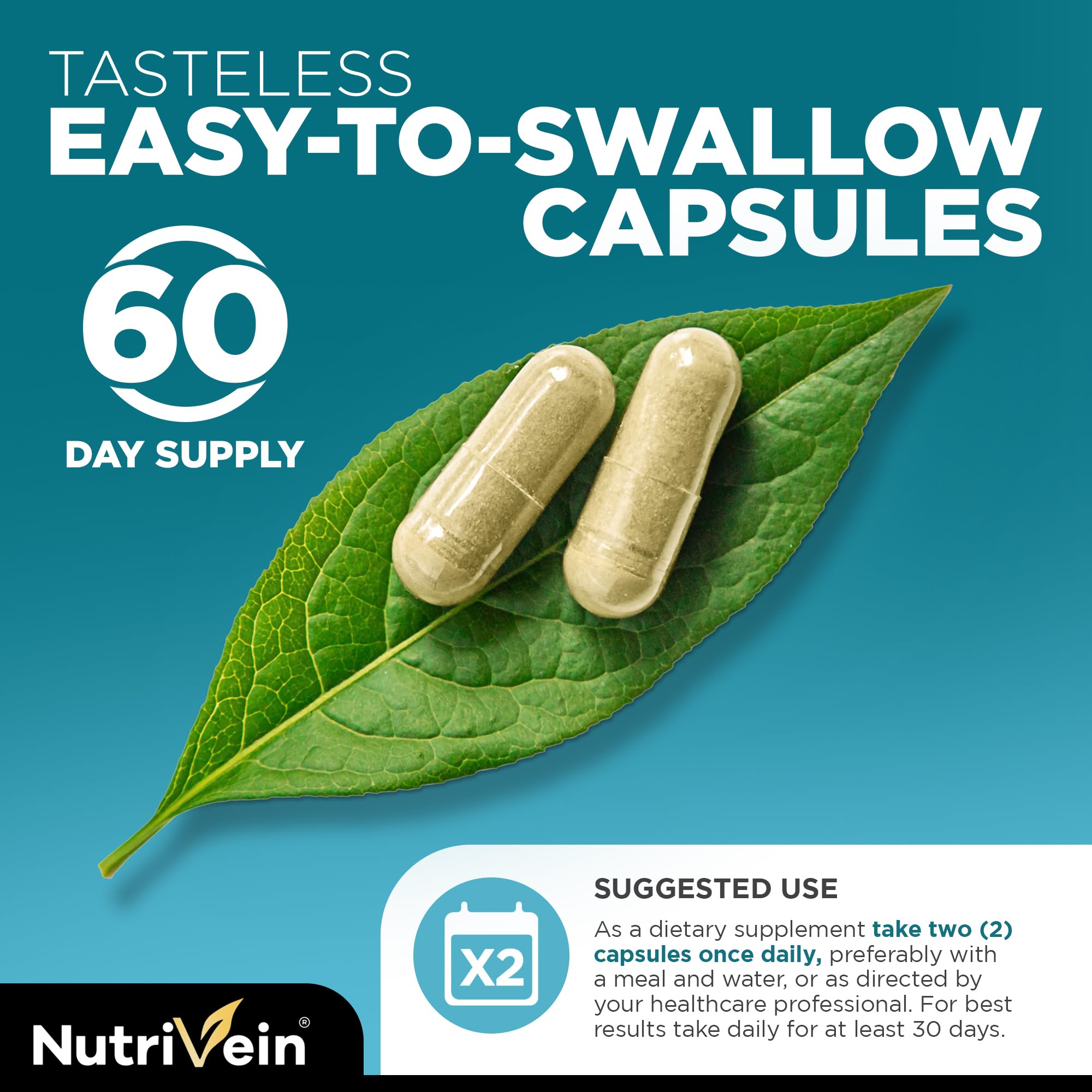 Foto 6 pulgar | Suplemento Nutrivein Organic Sea Moss 1600 mg con Fucus y Bardana 120 Cápsulas - Venta Internacional