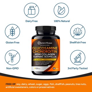 Foto 6 | Suplemento Glucosamina Condroitina Msm 90 Tabletas - Venta Internacional