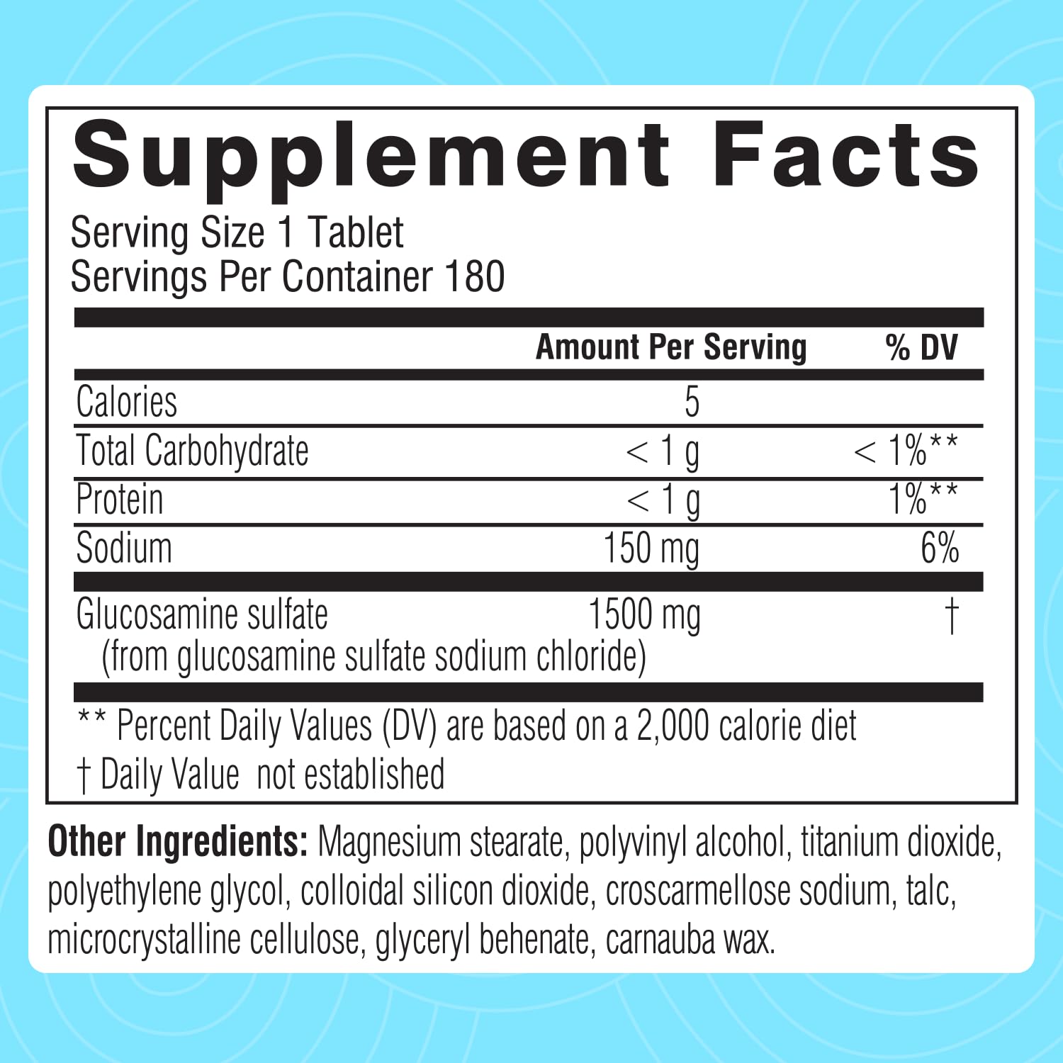 Foto 6 pulgar | Suplemento de Sulfato de Glucosamina Swisse 1500 mg 180 Comprimidos - Venta Internacional