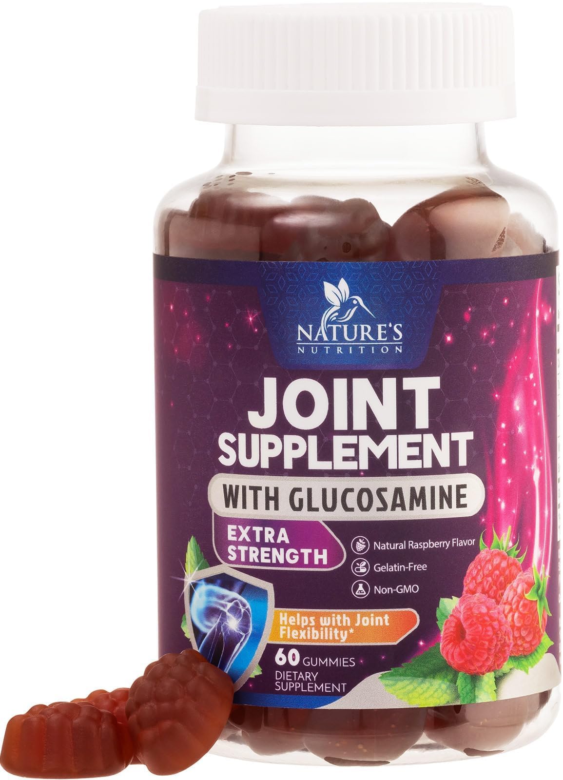 Foto 2 pulgar | Sumplemento en Gomitas de Glucosamina Nature's Joint Support 60 Unidades - Venta Internacional