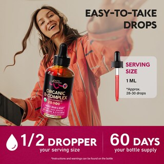 Foto 6 | Gotas Líquidas de Complejo Vitamina B Nutraharmony 60 ml Usda Organic - Venta Internacional