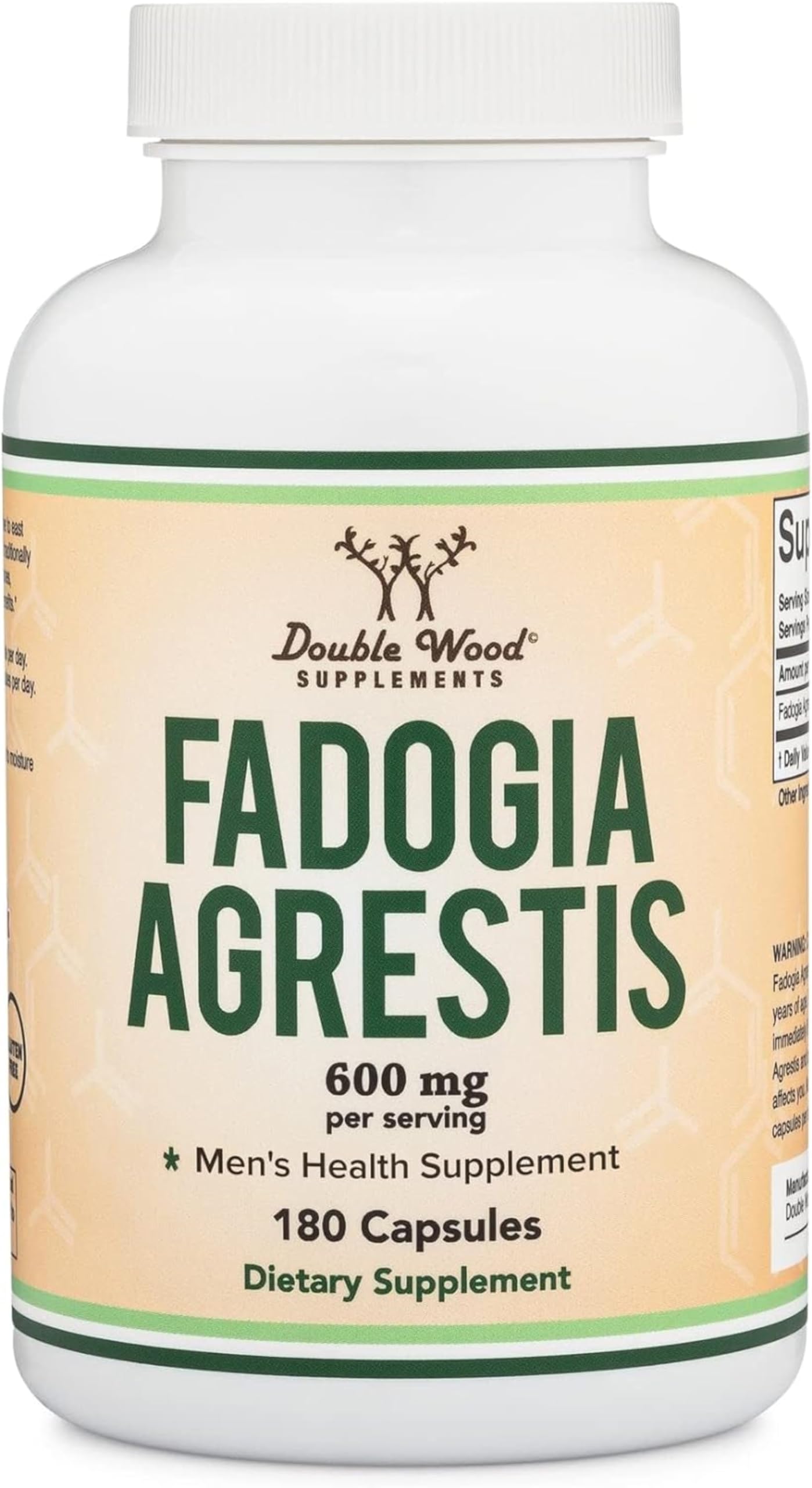 Foto 2 pulgar | Suplemento Double Wood Fadogia Agrestis 600 Mg 180 Cápsulas - Venta Internacional