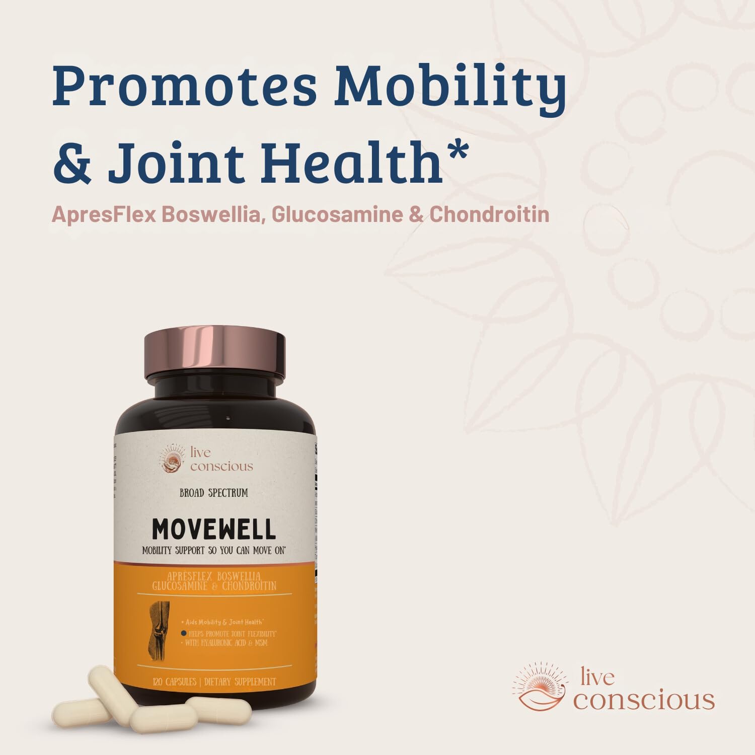 Foto 5 | Suplemento para Articulaciones Movewell Live Conscious 2 Frascos - Venta Internacional