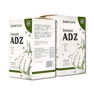 Foto 1 | Suplemento Alimenticio Smart Herb Paquete Inmune Adz 2 Piezas 30 Cápsulas c/u con Ajo Vitamina D3 y Zinc