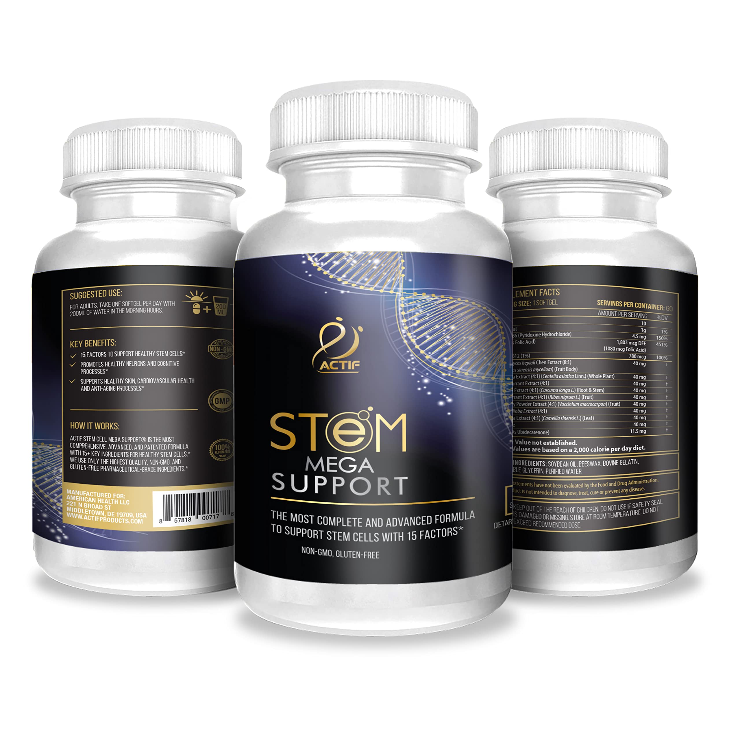 Foto 5 | Suplemento Actif Stem Cell Mega Support - Venta Internacional