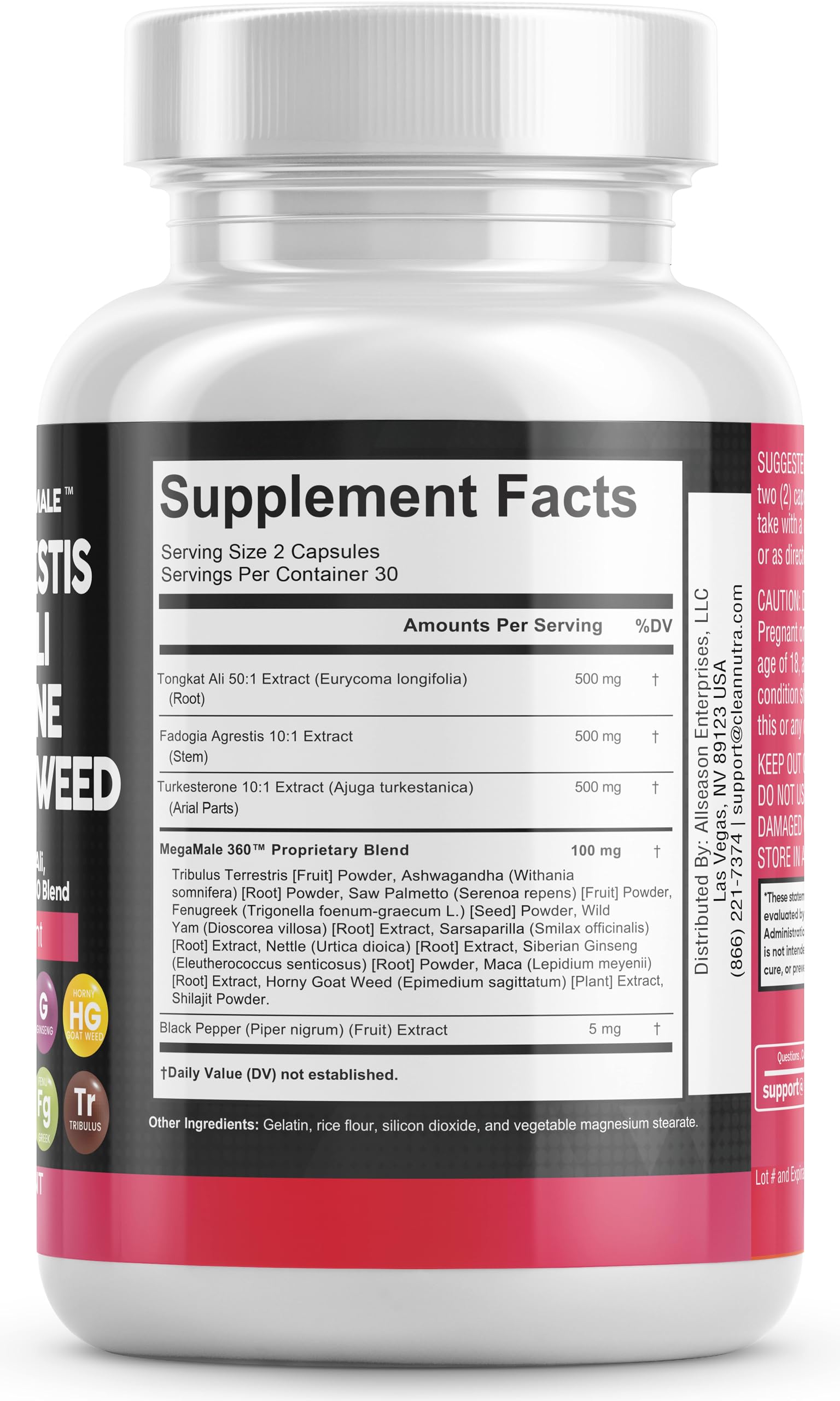Foto 5 pulgar | Suplemento de Nutracéuticos Limpios Fadogia Agrestis 5000 mg - Venta Internacional