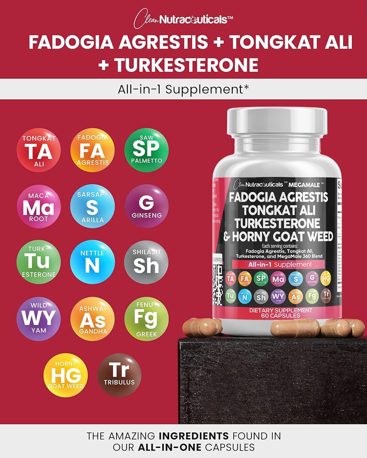 Foto 6 | Suplemento de Nutracéuticos Limpios Fadogia Agrestis 5000 mg - Venta Internacional