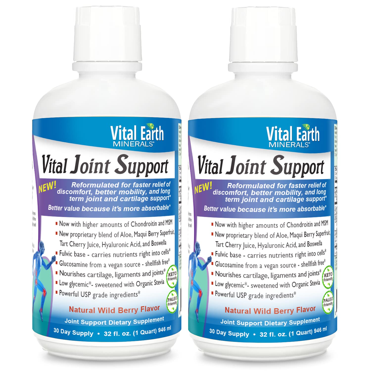 Foto 2 pulgar | Suplemento Vital Earth Joint Support 960 ml Paquete de 2 - Venta Internacional