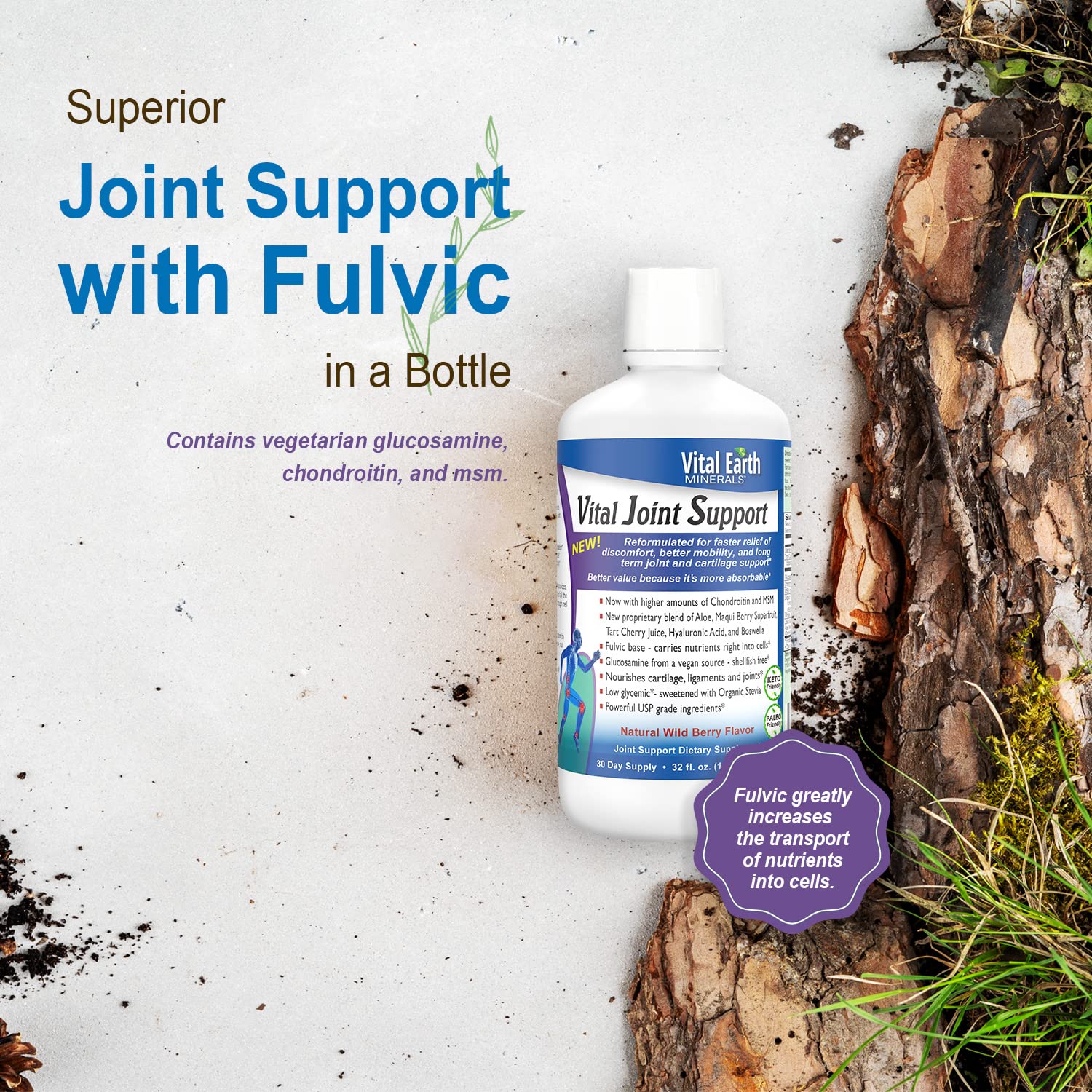 Foto 4 pulgar | Suplemento Vital Earth Joint Support 960 ml Paquete de 2 - Venta Internacional