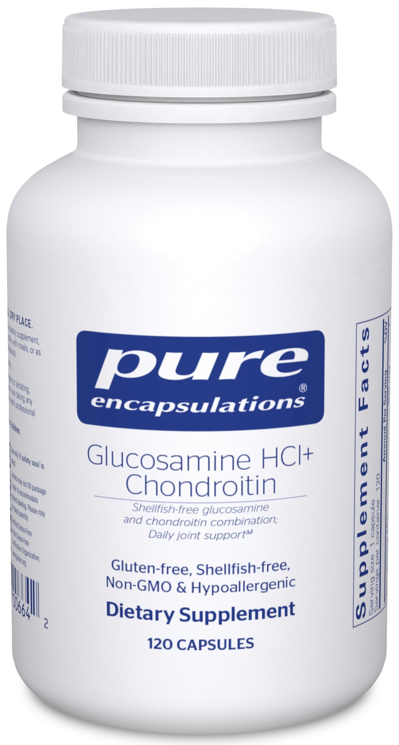 Foto 1 | Suplemento Pure Encapsulations Glucosamina Ácido Clorhídrico 120 Cápsulas - Venta Internacional
