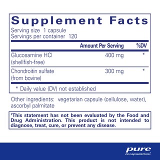 Foto 2 | Suplemento Pure Encapsulations Glucosamina Ácido Clorhídrico 120 Cápsulas - Venta Internacional