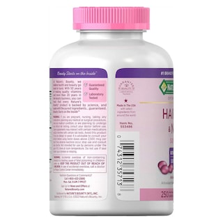 Foto 4 | Suplemento Nature's Bounty Hair Skin Nails 250 Comprimidos - Venta Internacional