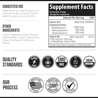 Foto 7 | Suplemento Triquetra Health Bioactive Vitamina B12 5000 mcg - Venta Internacional