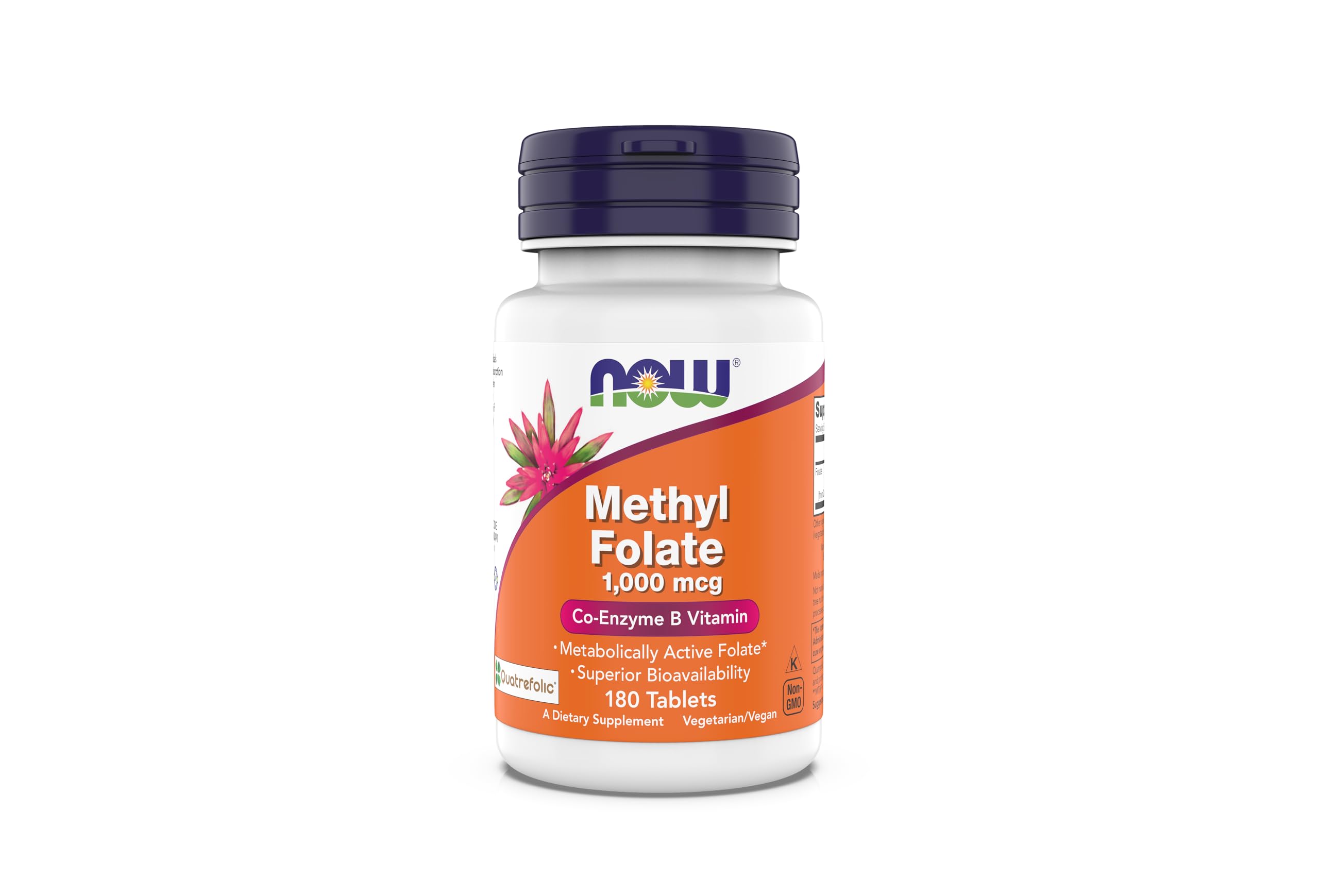 Foto 2 pulgar | Suplemento Now de Folato de Metilo 1000 Mcg, 180 Tabletas - Venta Internacional