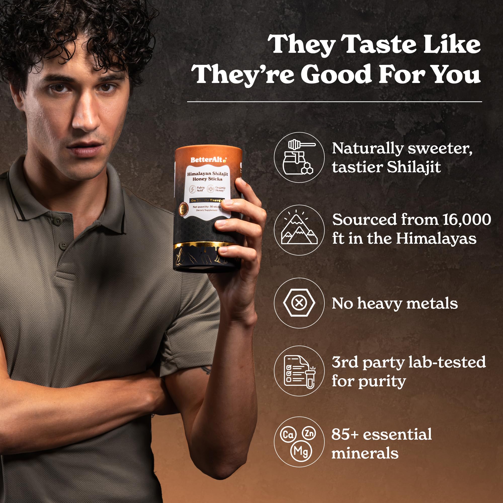Foto 4 | Barritas de Miel Shilajit Better Alt Pure Himalayan 30 Barritas - Venta Internacional