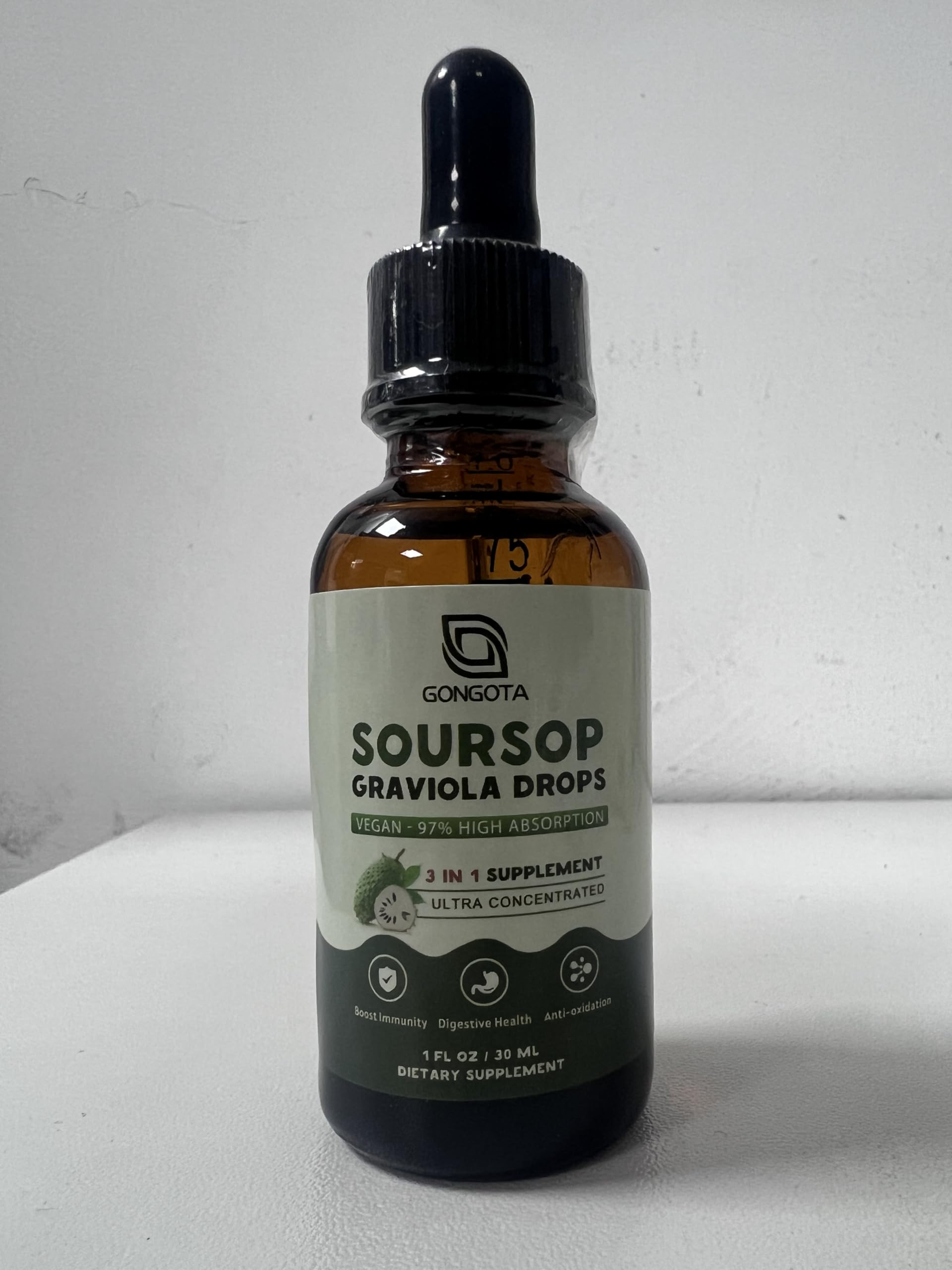 Foto 8 pulgar | Gotas Líquidas de Guanábana y Graviola Gongota con Saúco y Cúrcuma 30 ml - Venta Internacional