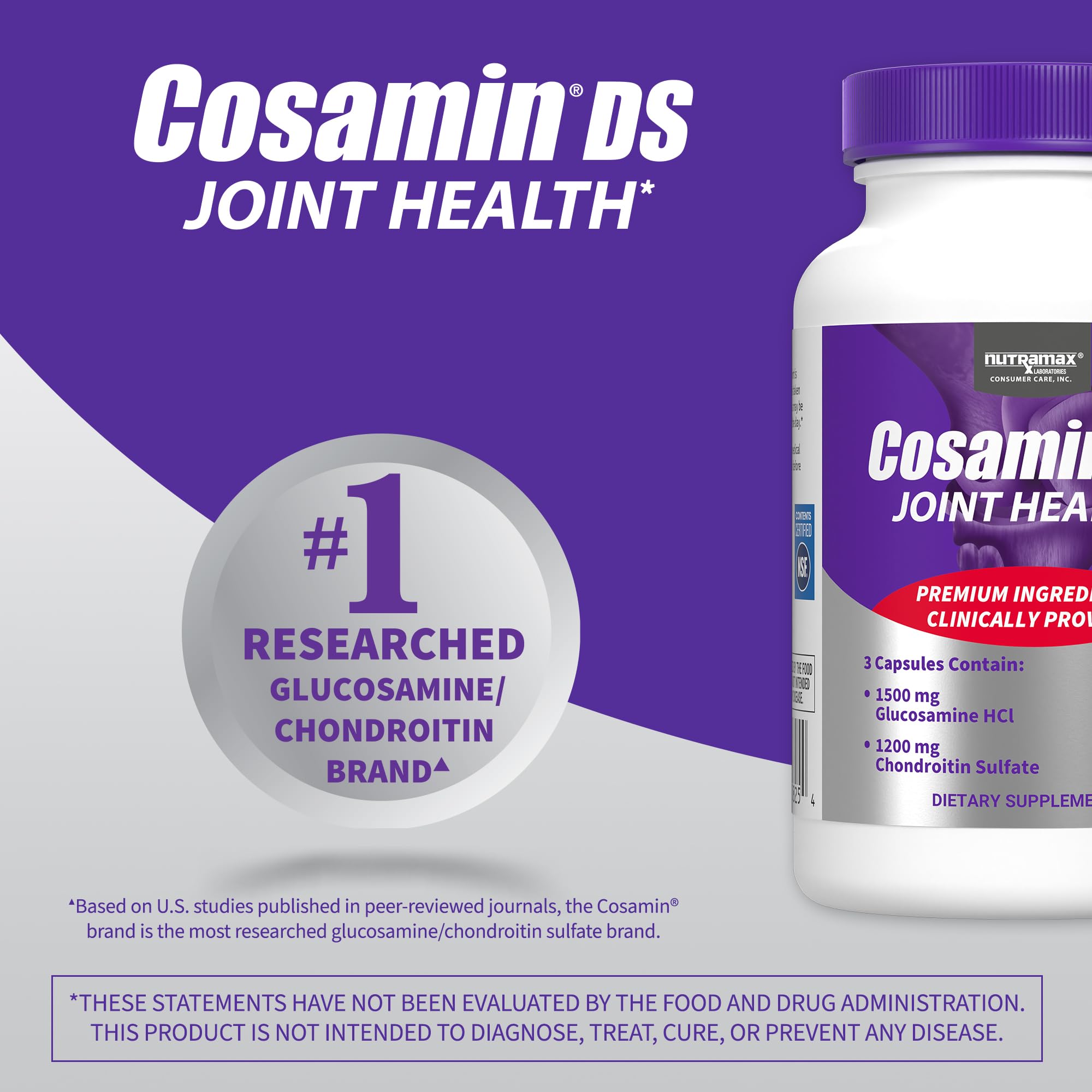 Foto 7 | Suplemento Nutramax Cosamin Ds 180 Cápsulas - Venta Internacional