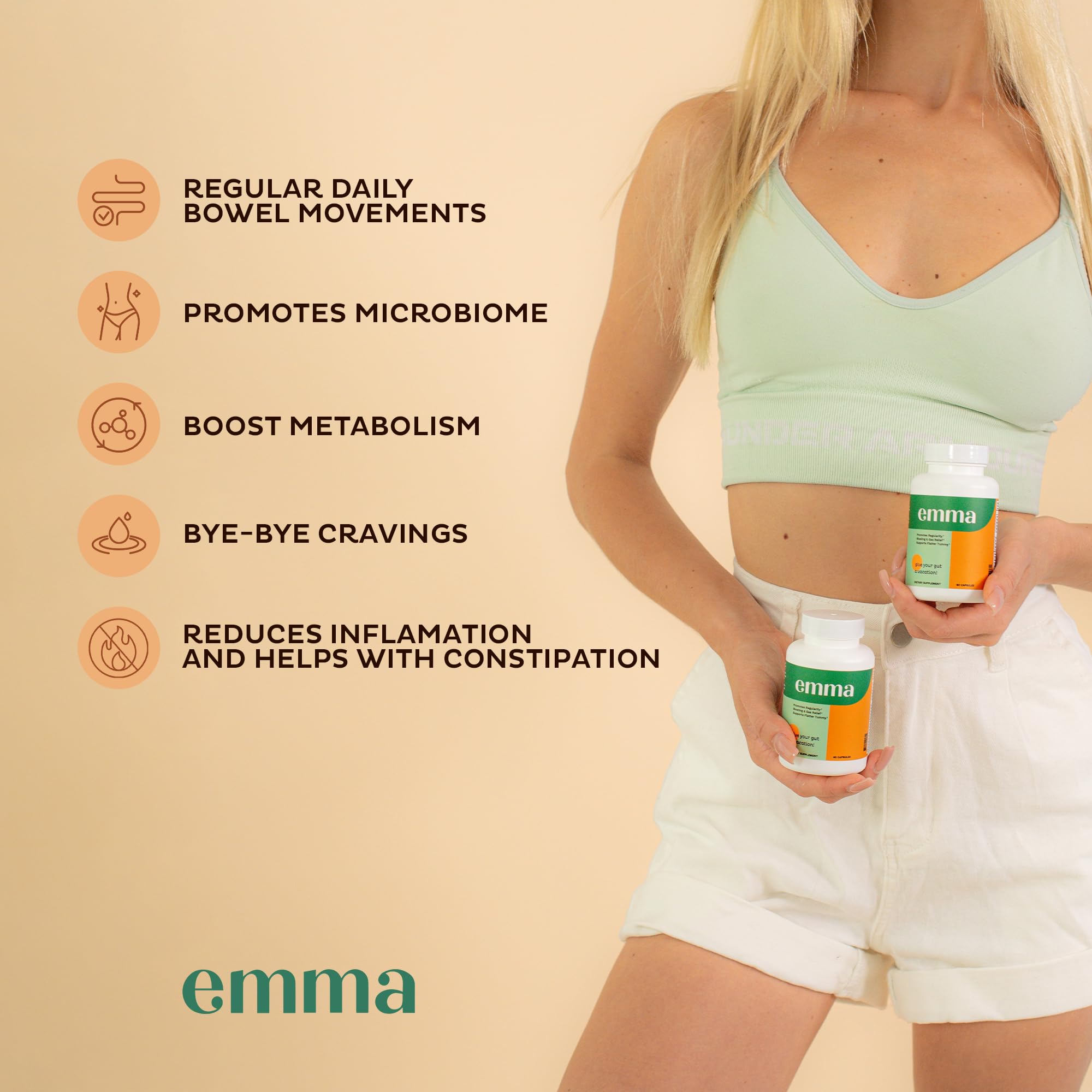 Foto 4 | Suplemento Intestinal Emma 60 Cápsulas - Venta Internacional