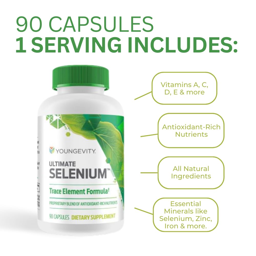 Foto 5 pulgar | Suplemento Youngevity Ultimate Selenium + Cofactors 90 Cápsulas - Venta Internacional