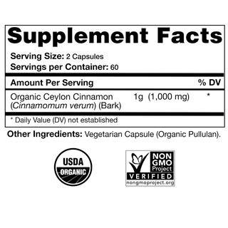 Foto 4 | Suplemento Natural Choice Botanicals con Canela de Ceilán 120 Cápsulas - Venta Internacional