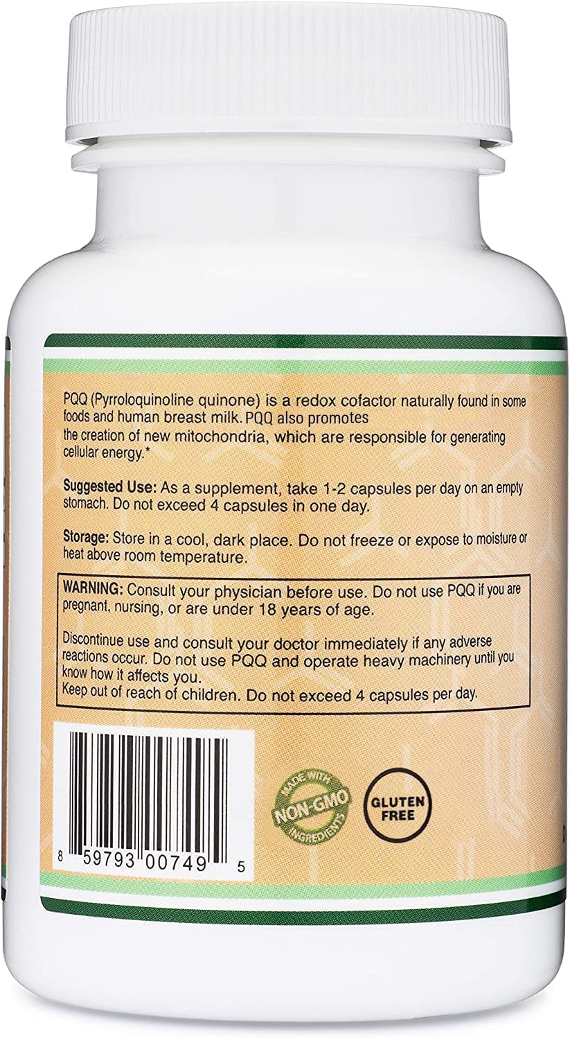 Foto 4 pulgar | Suplemento Double Wood Pqq 20 Mg 60 Cápsulas - Venta Internacional