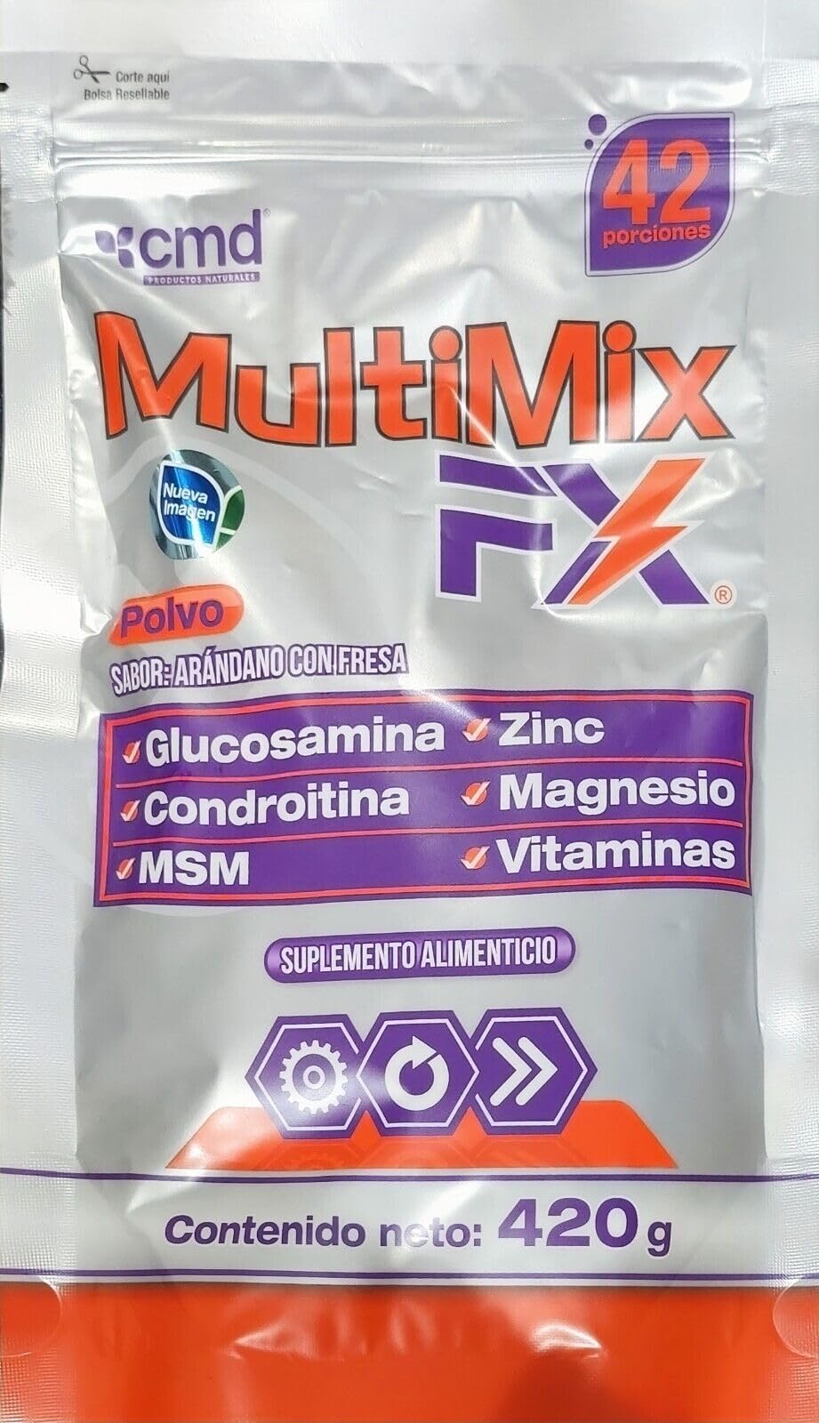 Foto 2 pulgar | Suplemento Multimix Glucosamina/ Condroitina/ MSM/ Zinc/ Magnesio 420 g - Venta Internacional