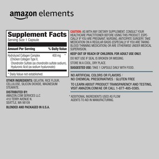 Foto 2 | Colágeno Amazon Elements con Ácido Hialurónico 90 Cápsulas - Venta Internacional