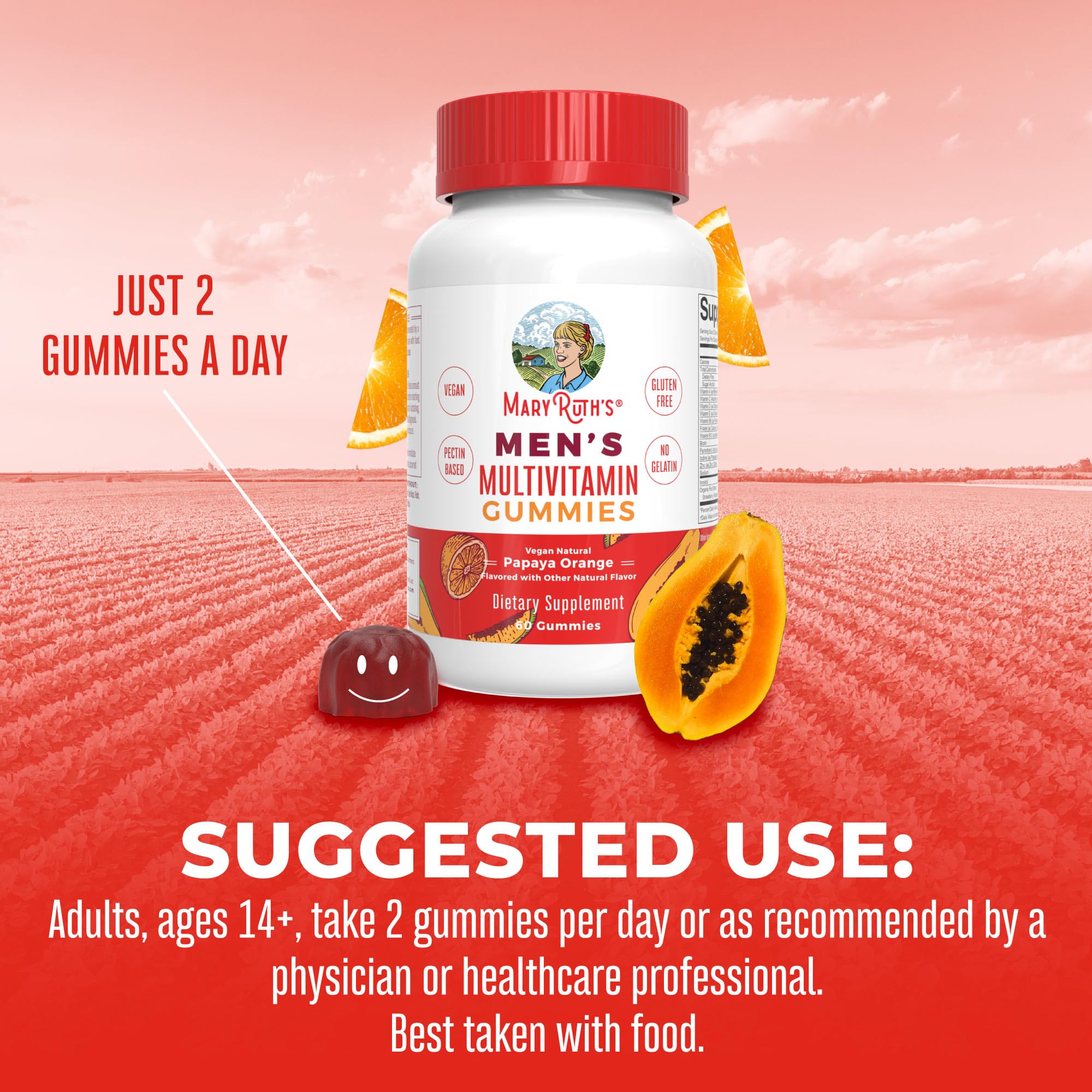 Foto 7 pulgar | Gomitas Multivitamínicas Maryruth's Men Vegan 60 Unidades - Venta Internacional