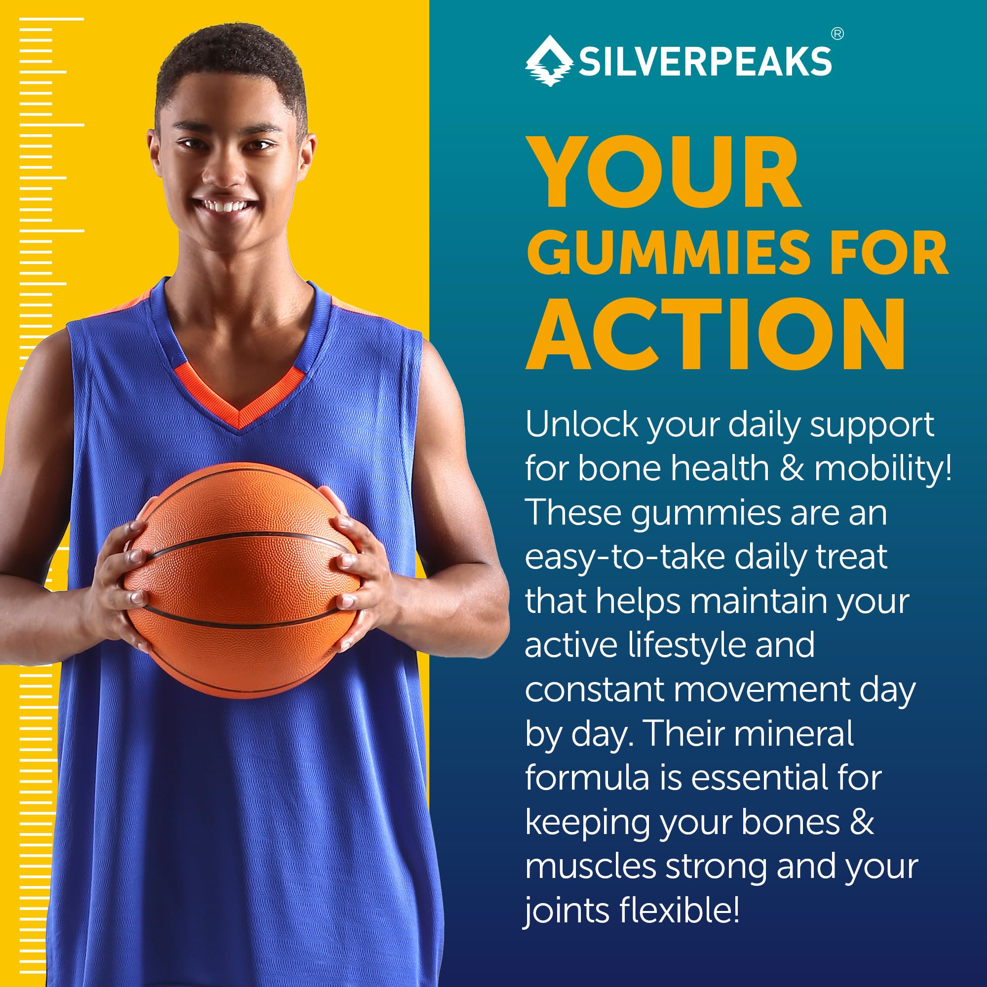 Foto 5 | Gomitas Silverpeaks De Calcio Y Magnesio Con Vitamina D3 K2 Y Zinc - Venta Internacional