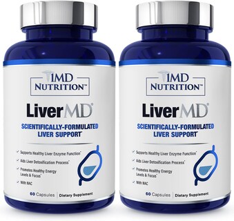Foto 1 | Suplemento 1MD Livermd Liver Support Siliphos Milk Thistle Paquete de 2 Frascos con 60 Cápsulas C/U - Venta Internacio