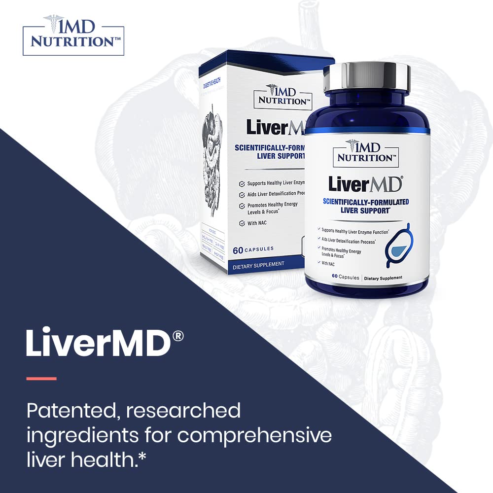 Foto 4 pulgar | Suplemento 1MD Livermd Liver Support Siliphos Milk Thistle Paquete de 2 Frascos con 60 Cápsulas C/U - Venta Internacio
