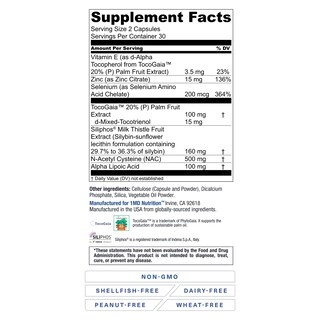 Foto 5 | Suplemento 1MD Livermd Liver Support Siliphos Milk Thistle Paquete de 2 Frascos con 60 Cápsulas C/U - Venta Internacio