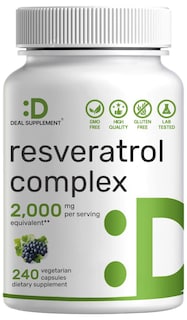 Foto 1 | Suplemento Oferta Complejo de Resveratrol 2000 mg 240 Cápsulas - Venta Internacional