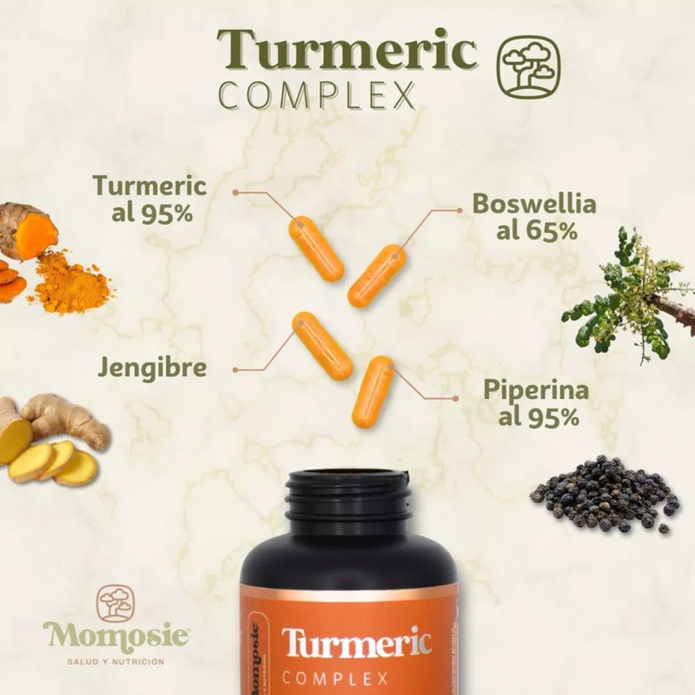 Foto 4 pulgar | Pakc 5 Tumeric Complex Cúrcuma 95% Pimerina Y Boswelia