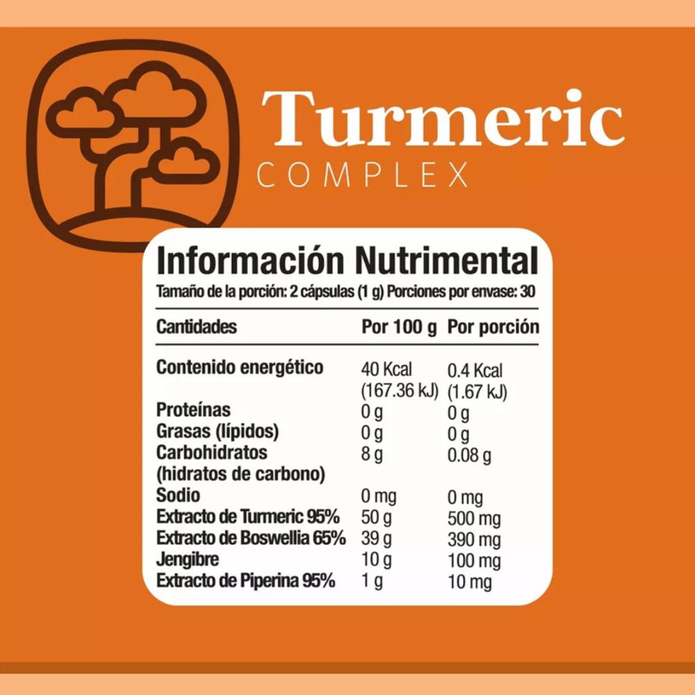 Foto 6 pulgar | Pakc 5 Tumeric Complex Cúrcuma 95% Pimerina Y Boswelia